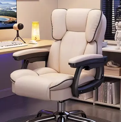 Gaming Chair for Living Room - Ergonomic Office Chair with Footrest, High Back Metal Armchair for Adults