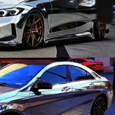 PET Electroplated Silver Color Changing Film for Vehicles
