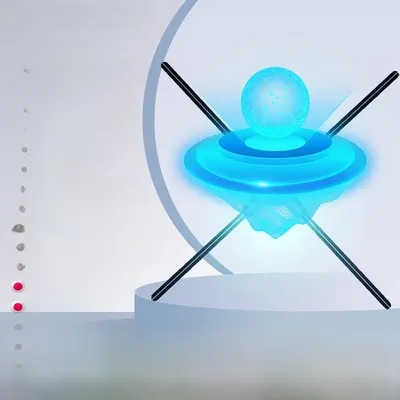 Naked-eye 3d holographic fan advertising machine projector