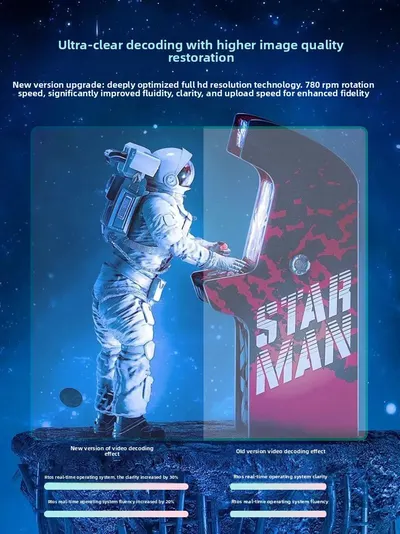 Naked-eye 3d holographic fan advertising machine projector