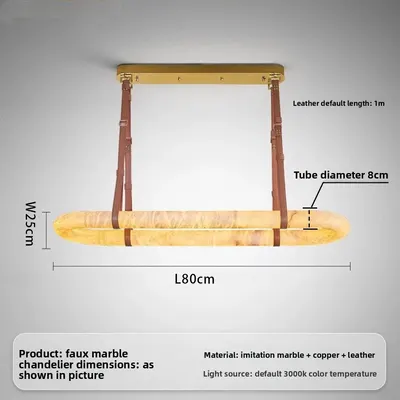French Luxury Marble Effect Chandelier