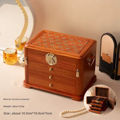 Portable Rosewood Jewelry Box