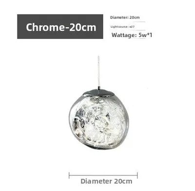 Minimalist Glass Lava Chandelier