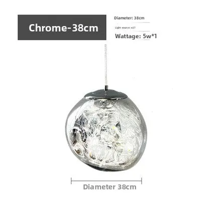 Minimalist Glass Lava Chandelier