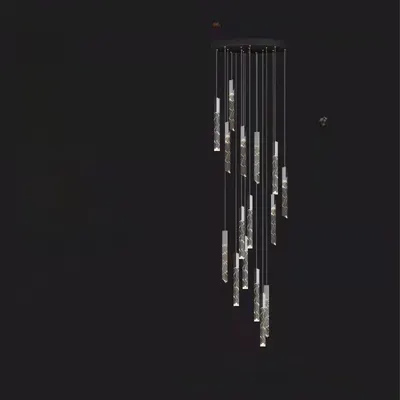 Rotating Crystal Chandelier Nordic Modern Lighting