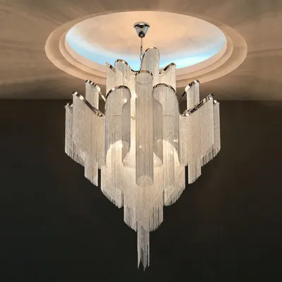 Light luxury tassel chandelier