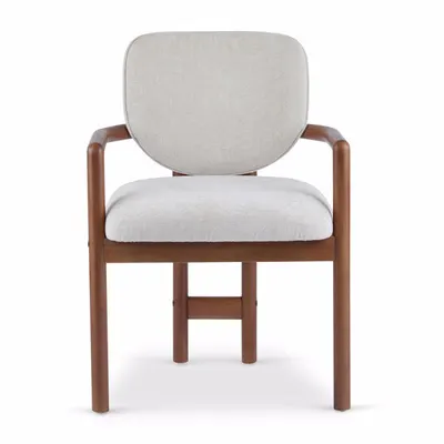 Dining Chairs Set of 2 Upholstered Arm Chairs