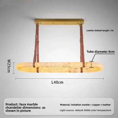 French Luxury Marble Effect Chandelier