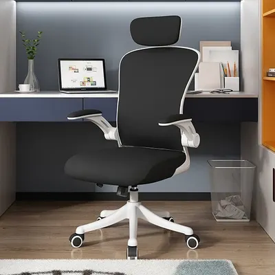 Ergonomic Mesh Office Chair for Long Hours & Back Pain Relief – Adjustable Lumbar Support & Headrest, High-Density Foam Cushion