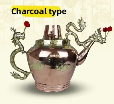 Traditional Dragon Spout Copper Cooking Pot
