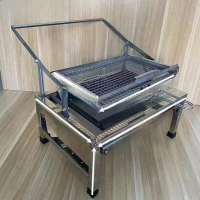 Stainless Steel Foldable Rotatable Barbecue Grill