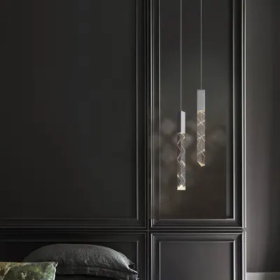 Rotating Crystal Chandelier Nordic Modern Lighting