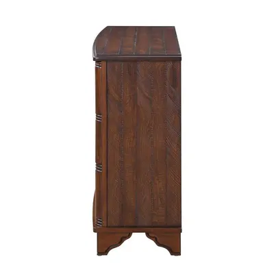 Control table with storage shelves