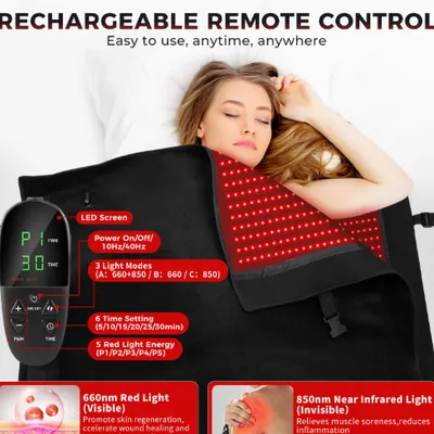Portable Infrared Therapy Heating Blanket