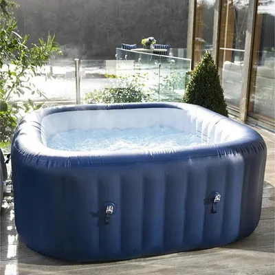 Portable Inflatable Bathtub with Bubble Jet Massage