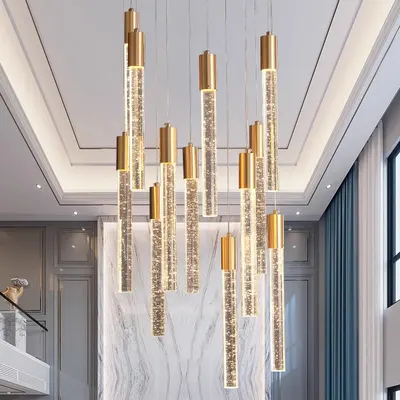 Modern Crystal LED Chandelier Pendant Light