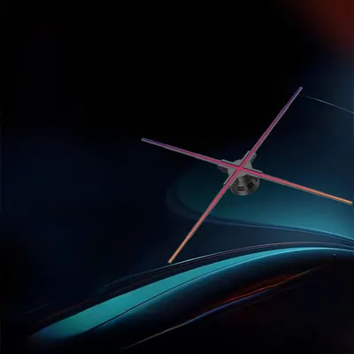 Naked-eye 3d holographic fan advertising machine projector