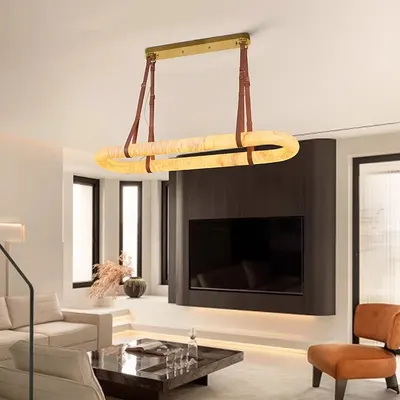 French Luxury Marble Effect Chandelier