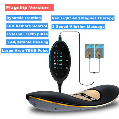 Electric Lumbar Traction Device with Heat and Vibration Massage