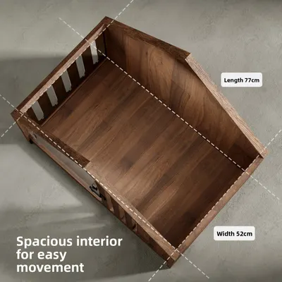 Wooden Dog Cage with Toilet Tray