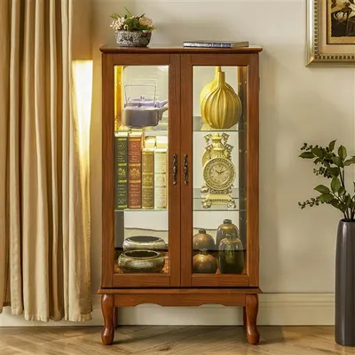 Antique cabinet with lights