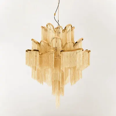 Light luxury tassel chandelier