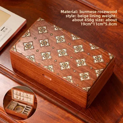 Portable Rosewood Jewelry Box