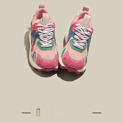Platform Sneakers Pink Women Casual Shoes