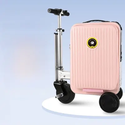 Lightweight Rideable Luggage Portable Riding Suitcase APP Control Carry-on Luggage, 6.8kg Ultra-Light for Travel