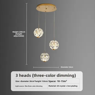 Loft-style high-ceiling living room chandelier