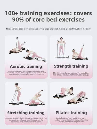Multifunctional Pilates Core Bed for Home Fitness