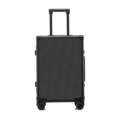 Carbon Fiber Carry On Luggage TSA Lock Spinner Suitcase Zipperless Design, Silent 360° Wheels, Aluminum Frame, Business Travel Bag