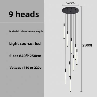 Modern Spiral LED Chandelier