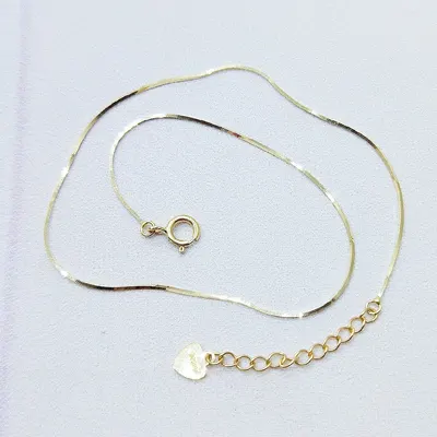 14K Gold Snake Bone Chain Bracelet