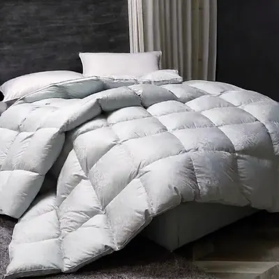 White goose down and duck down quilt