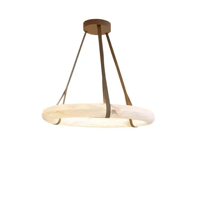 Modern Marble Effect LED Chandelier with Remote Control