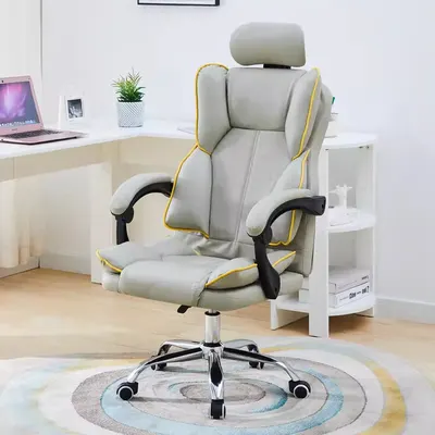 Desk Chairs Executive Office Chair with Back Support and Headrest, Home Office Computer Desk Chair with Lumbar Support