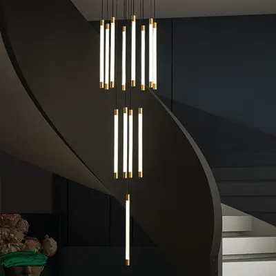 Minimalist Gold LED Pendant Light