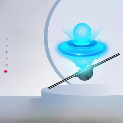 Naked-eye 3d holographic fan advertising machine projector