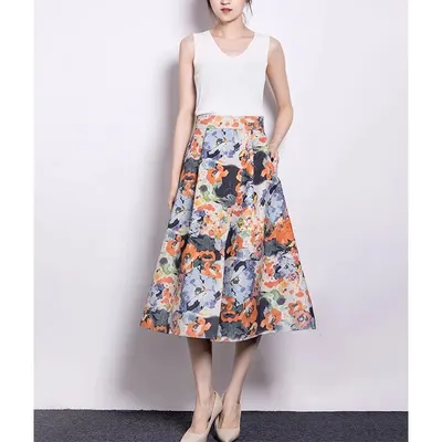 Matte Lamb Leather Skirt with Front Slit