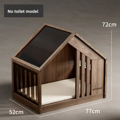 Wooden Dog Cage with Toilet Tray