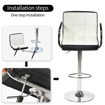 Golden-threaded nanmu bar stool
