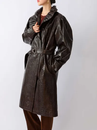 Leather Trench Coat
