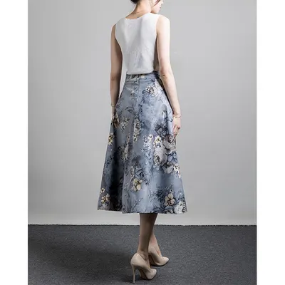 Matte Lamb Leather Skirt with Front Slit