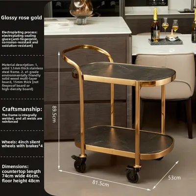 Two-Story Multi-Functional Service Cart