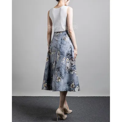 Matte Lamb Leather Skirt with Front Slit