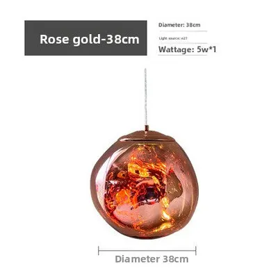 Minimalist Glass Lava Chandelier