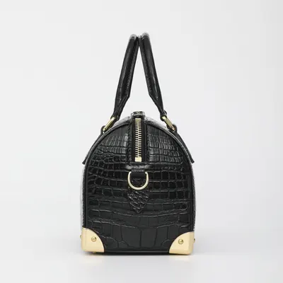 Crocodile Leather Women Shoulder Handbag