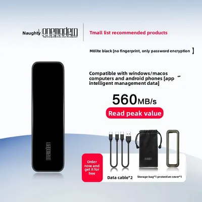 Solid-state hard drive external storage