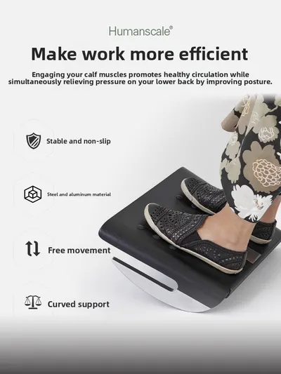 Ergonomic Office Footrest with Non-Slip Base